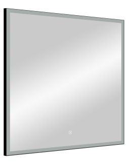 Зеркало с подсветкой Continent Frame Black ЗЛП1175 с сенсорным выключателем 80см чёрный